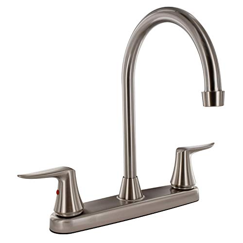 VALTERRA LLC PF221403 Valterra  Faucet 8 Deck Brushed Nickel Hi-Arc Spout 2-Handle product image
