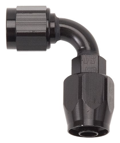 RUSSELL/EDEL 610165 Full Flow Hose Endswivel 90 Deg -6An All Blk Finish product image