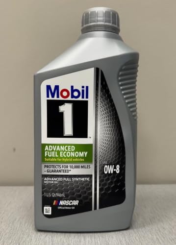 MOBIL 127876 1 Synthetic Motor Oil 0W-8 JASO GLV-1-6 Quarts (1 Case) product image