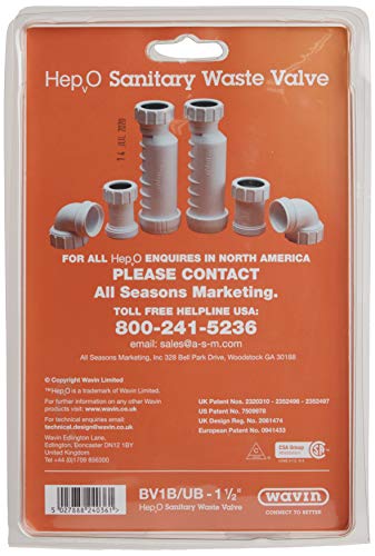WAVIN USA BV1BUB112 Wavin BV1B/UB HepvO Sanitary Waste Valve - 1-1/2 - view 6