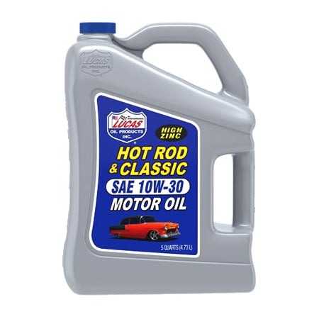 LUCAS OIL 10679 Hot Rod & Classic Car SAE 10W-30 Motor Oil - 5 Quart product image