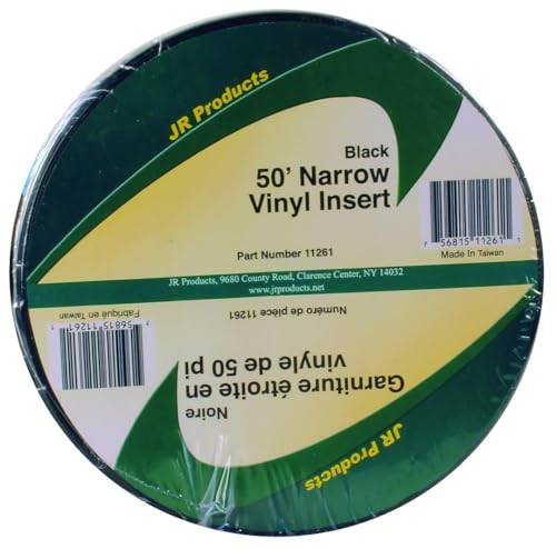JR PRODUCTS 11261 Black 50 foot Narrow Vinyl Insert product image