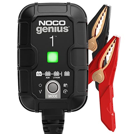 NOCO GENIUS1 1A 6V/12V Smart Battery Charger – Automatic Maintainer, Trickle Cha... product image