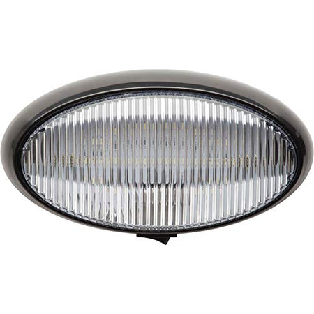 OPTRONICS RVPLL11CFS LED Oval Porch Light - Black Housing , white product image