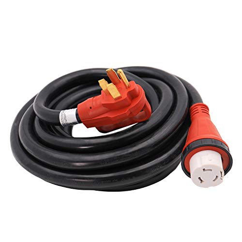 VALTERRA LLC A10-5025EH Valterra  Mighty Cord RV 50-Amp Extension Cord, 25 ft., Red - view 11