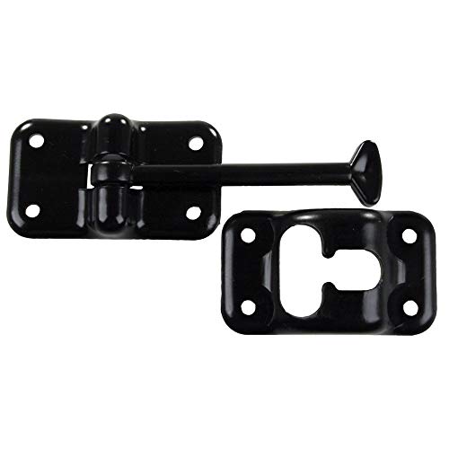 JR PRODUCTS 10324 Plastic T-Style Door Holder - Black, 3-1/2 product image