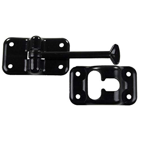 JR PRODUCTS 10324 Plastic T-Style Door Holder - Black, 3-1/2 product image