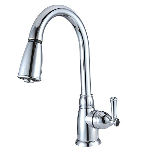 DURA FAUCET DF-PK160-CP RV Non-Metallic Pull-Down Kitchen Sink Faucet (Chrome) product image