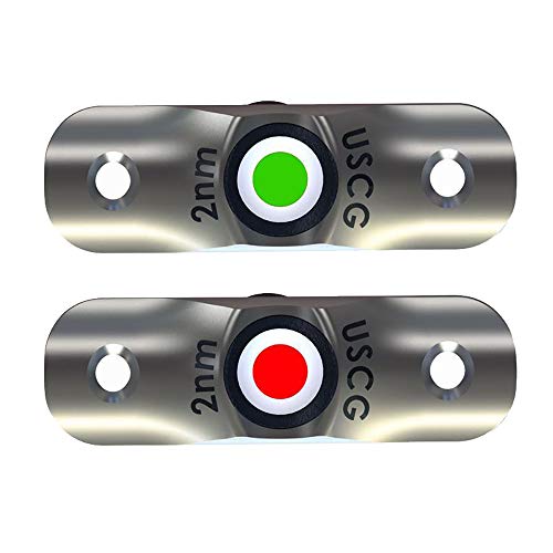 TACO METALS F38-6800D TACO Rub Rail Mounted LED Navigation Light Set - 2-1/2 product image