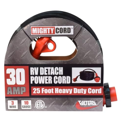 VALTERRA LLC A10-3025ED Valterra -  Mighty Cord RV 30-Amp Detachable Power Cord, 25-Foot Co... product image