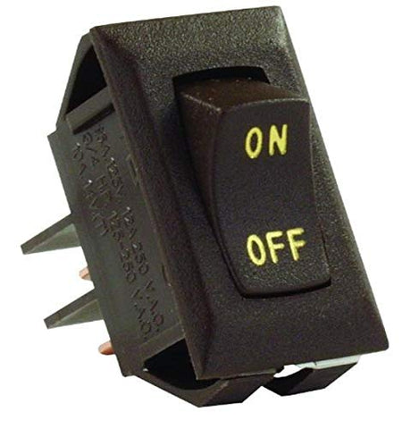 JR PRODUCTS 12605 Brown SPST Labeled On/Off Switch product image