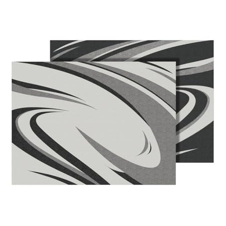 FAULKNER 53008S Patio Mat , Modern Swish Design, 12 Foot Length x 9 Foot Width, Bla... product image