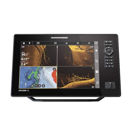 HUMMINBIRD 412020-1 XPLORE 12 GPS Fish Finder with Transducer, MEGA Side Imaging+ & HD ... product image