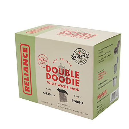RELIANCE 2683-03 Products  Double Doodie Toilet Waste Bags (6-Pack), Black product image