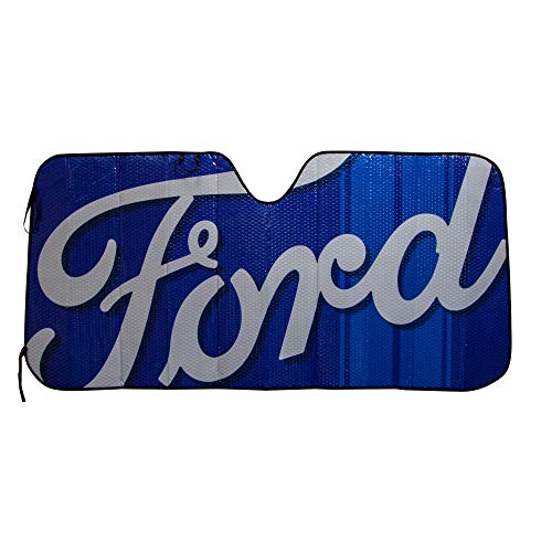 PLASTICOLOR 003704R01 Ford Blue Script Windshield Sunshade product image