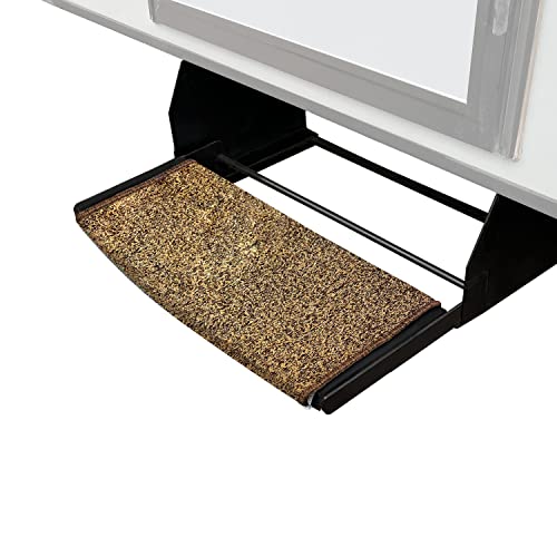 PRESTO FIT 2-0201 Prest-O-Fit  Wraparound Radius RV Step Rug Brown 22 In. Wide product image