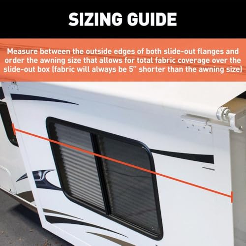 Solera Solera 5000 Series Black Slide Topper RV Slide-Out Awning 6'6" (6'1" Fabric) 13.5 oz Vinyl - Outdoor Depot