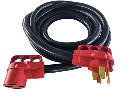 VALTERRA LLC A10-5025EH Valterra  Mighty Cord RV 50-Amp Extension Cord, 25 ft., Red - front view