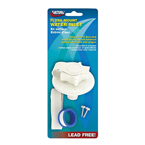Valterra Valterra A01-0168VP White 2-3/4" Flange Carded Water Inlet - Outdoor Depot