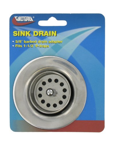 VALTERRA LLC A01-2011VP Valterra  Silver Carded Sink Drain with Strainer Basket product image