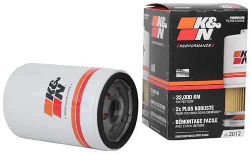 K&N FILTER HP-2012 K&N Oil Filter: 20,000 Mile Engine Protection with Wrench Off Nut, product image