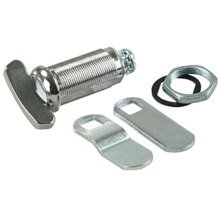 JR PRODUCTS 00145 1 and 3/8 inches Compartment Door Thumb Lock, Silver product image