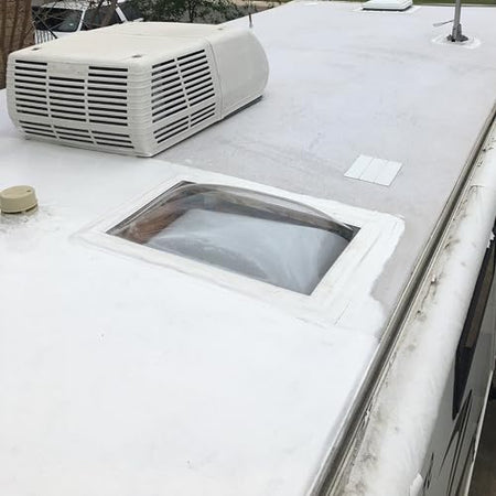 ICON ICON RV Skylight - SL1422DS - Dark Smoke, Fits 14"x22" Openings, 16"x26" Overall, Outer Dome Skylight - Outdoor Depot