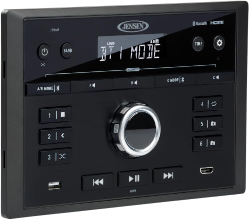 ASA JWM65 Jensen  RV Wall Mount Multimedia Stereo Receiver, Bluetooth Audio S... product image
