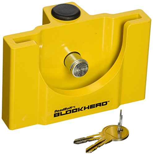 C.T. JOHNSON TCL3-YL CT Johnson Enterprises () Deadbolt Blockhead Trailer Coupler Lock product image