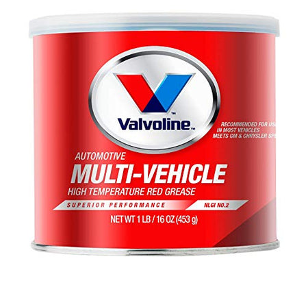 VALVOLINE VV614 Multi-Vehicle High Temperature Red Grease 1 LB Tub product image