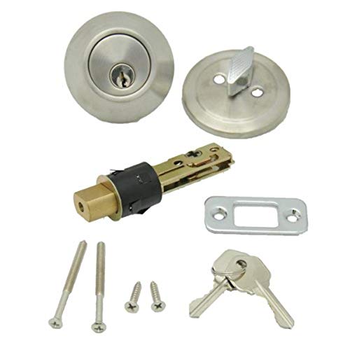 AP PRODUCTS 013-222-SS Dead Bolt Lock Set, 1 Throw - Stainless Steel,Silver product image