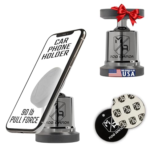 MOB ARMOR MOBN-MX-BCHR MobNetic Maxx Magnetic Car Phone Holder Mount, Black Chrome product image