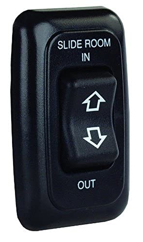 JR PRODUCTS 12285 Black Single Slide-Out Switch Assembly with Bezel product image