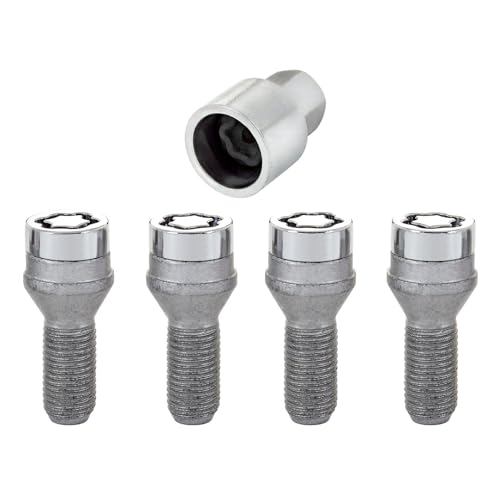 MCGARD 27226 Chrome Bolt Style Cone Seat Wheel Locks (M14 x 1.25 Thread Size) - ... product image