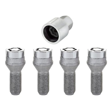 MCGARD 27226 Chrome Bolt Style Cone Seat Wheel Locks (M14 x 1.25 Thread Size) - ... product image