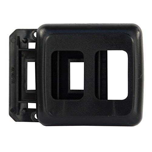 JR PRODUCTS 12315 Black Double Switch Base and Face Plate product image