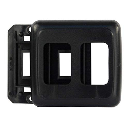 JR PRODUCTS 12315 Black Double Switch Base and Face Plate product image
