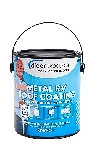 DICOR CORP RP-MRC-1 Dicor  Acrylic Elastomeric Coating for Metal RV Roofing - White, 1 ... product image
