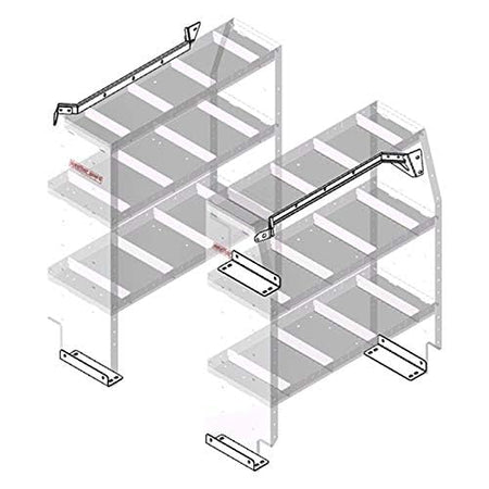 WEATHERGUARD 975401-3-01 975401301 VAN SHLF MNT KT CHEVY EXPRS 135'WB product image
