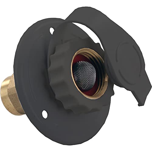 JR PRODUCTS 62265 Lead-Free City Water Flange in Black - 1/2 FPT x 3/4 Hose Fitting product image