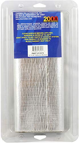Thermo-Tec Thermo-Tec 13575 Adhesive Backed Aluminized Heat Barrier, 12" x 24" - Outdoor Depot