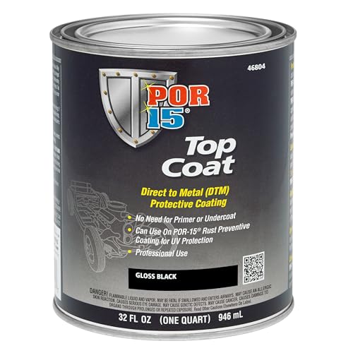 POR 15 45804 POR-15 Top Coat Paint, Direct to Metal Paint, Long-term Sheen and C... product image