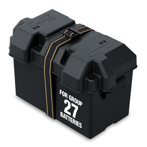 ATTWOOD MARI 9067-1 Attwood  Vented Battery Box with Mounting Strap, Fits Group 27 Seri... product image