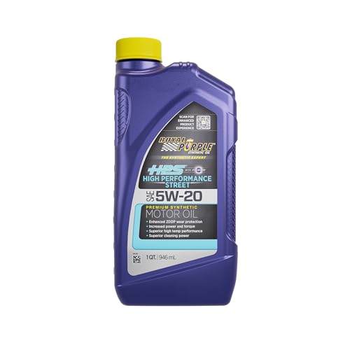 ROYAL PURPLE 31520 HPS 5W-20 High Performance Street Synthetic Motor Oil with Synerlec... product image