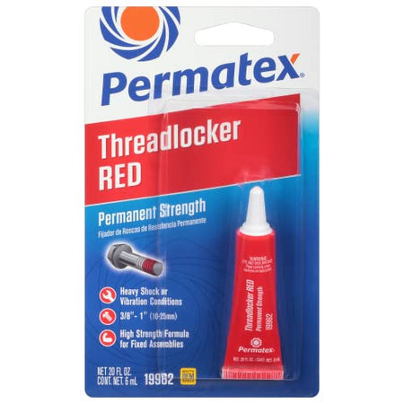 PERMTX-LOCKT 19962 Permatex  Permanent Strength Threadlocker Red, 6 ml product image