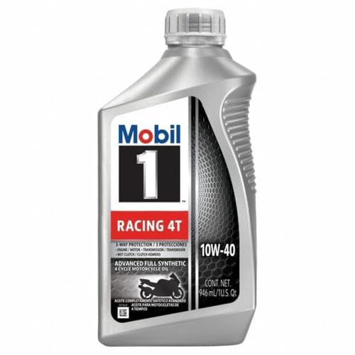 MOBIL 124245 1 RACING 4T 10W40 MTRCYCLEOIL product image