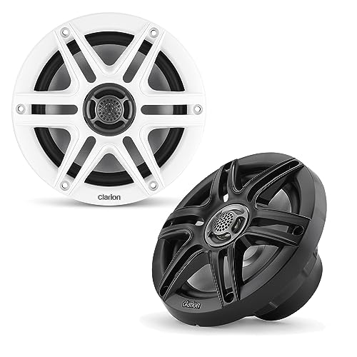 CLARION 92610 CMS-651-SWB 6.5-inch Coaxial Marine Speakers 30W RMS Power handling... product image