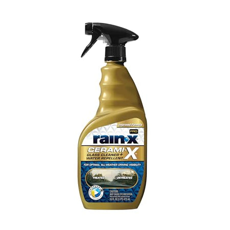 RAIN X 630178 Rain-X  Cerami-X Glass Cleaner + Water Repellent, 16oz - Cleaning E... product image