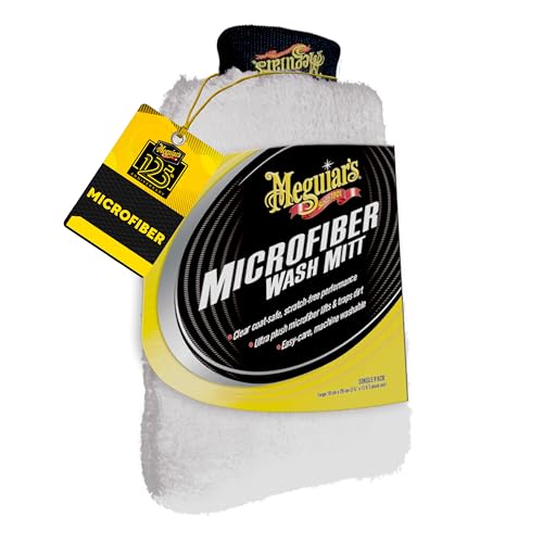 MEGUIARS WAX X3002 Meguiar's  Microfiber Wash Mitt, Car Wash Mitt for DIY Drivers & De... product image