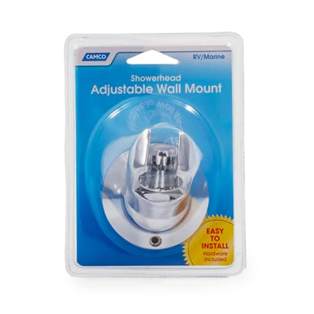 CAMCO 43719 Adjustable RV Shower Head Wall Mount (Chrome Colored) product image